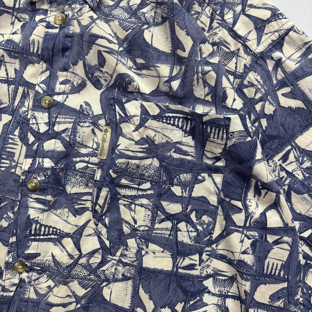 Columbia Hawaiian Button Shirt