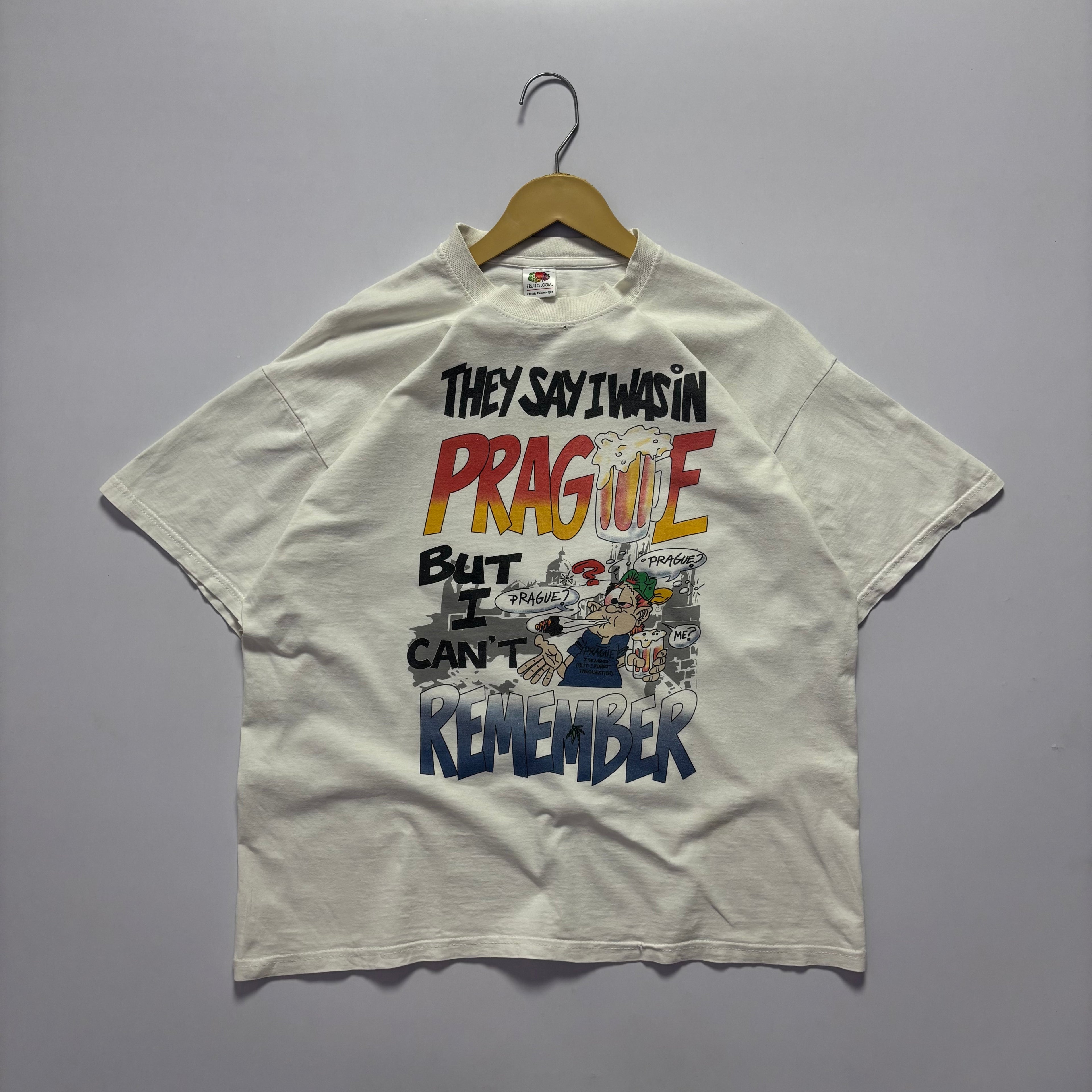 Vtg.Prague Souvenir Humour Tshirt