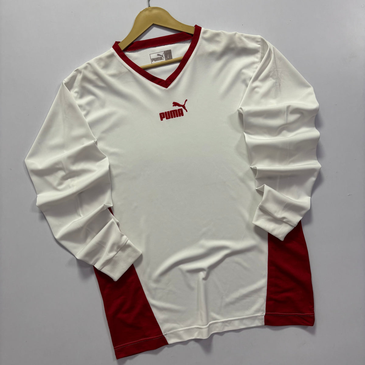 Vtg. Puma Nylon Long Sleeve Shirt