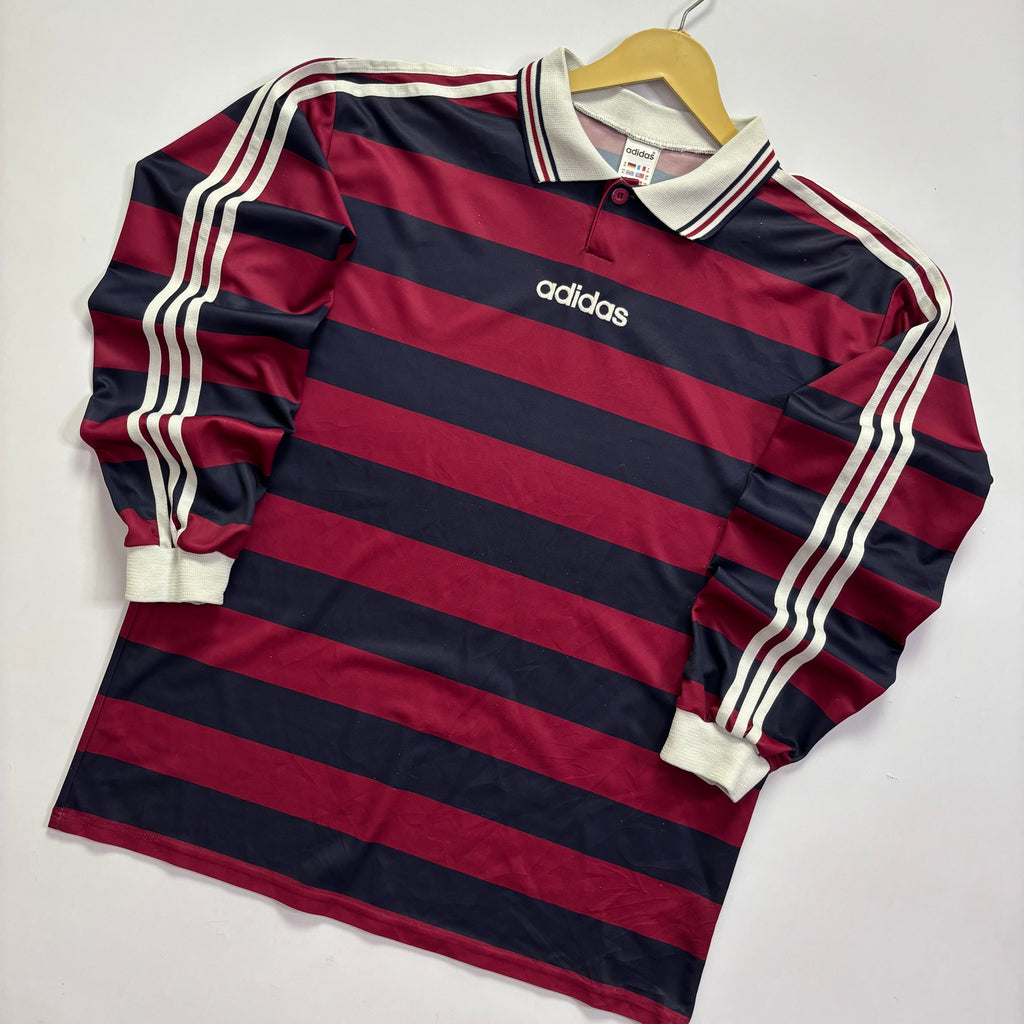 Vtg. Adias Nylon Long Sleeve Shirt