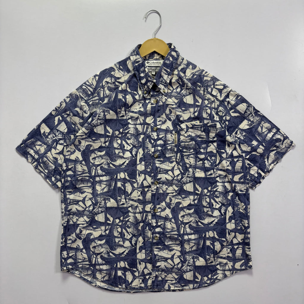 Columbia Hawaiian Button Shirt