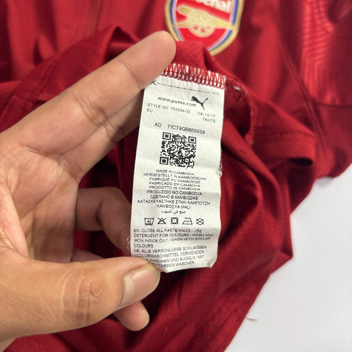 Arsenal Training Top 2017