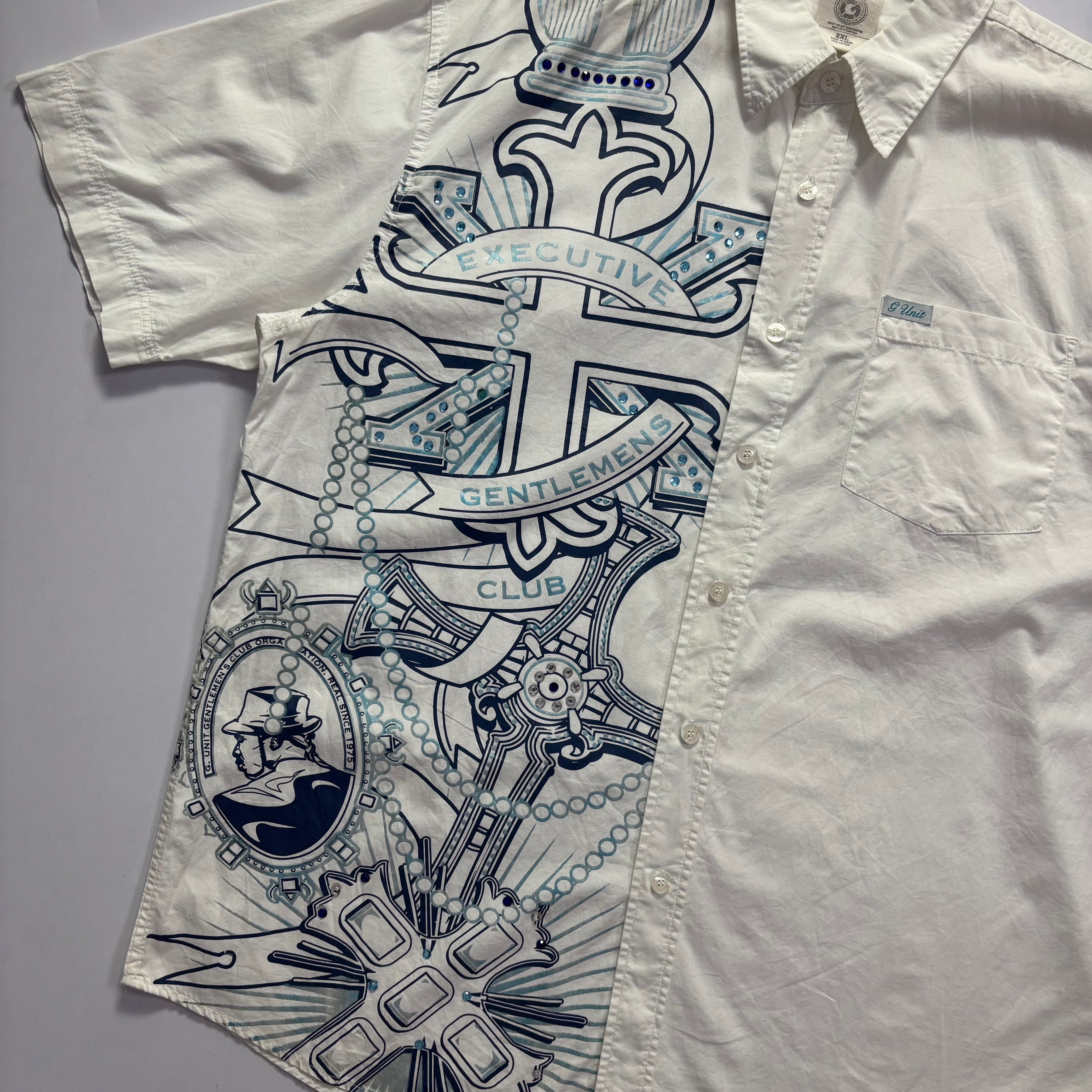 Y2K Hip-Hop G-Unit Rhinestones Shirt