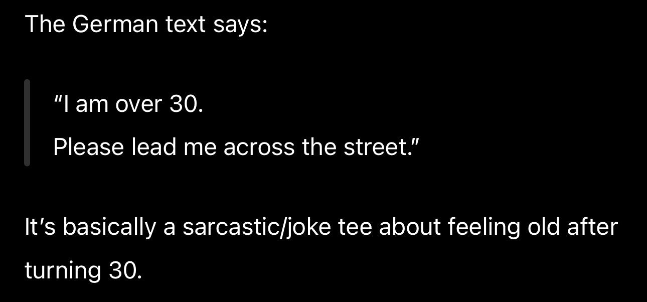 I am over 30 Joke Tshirt