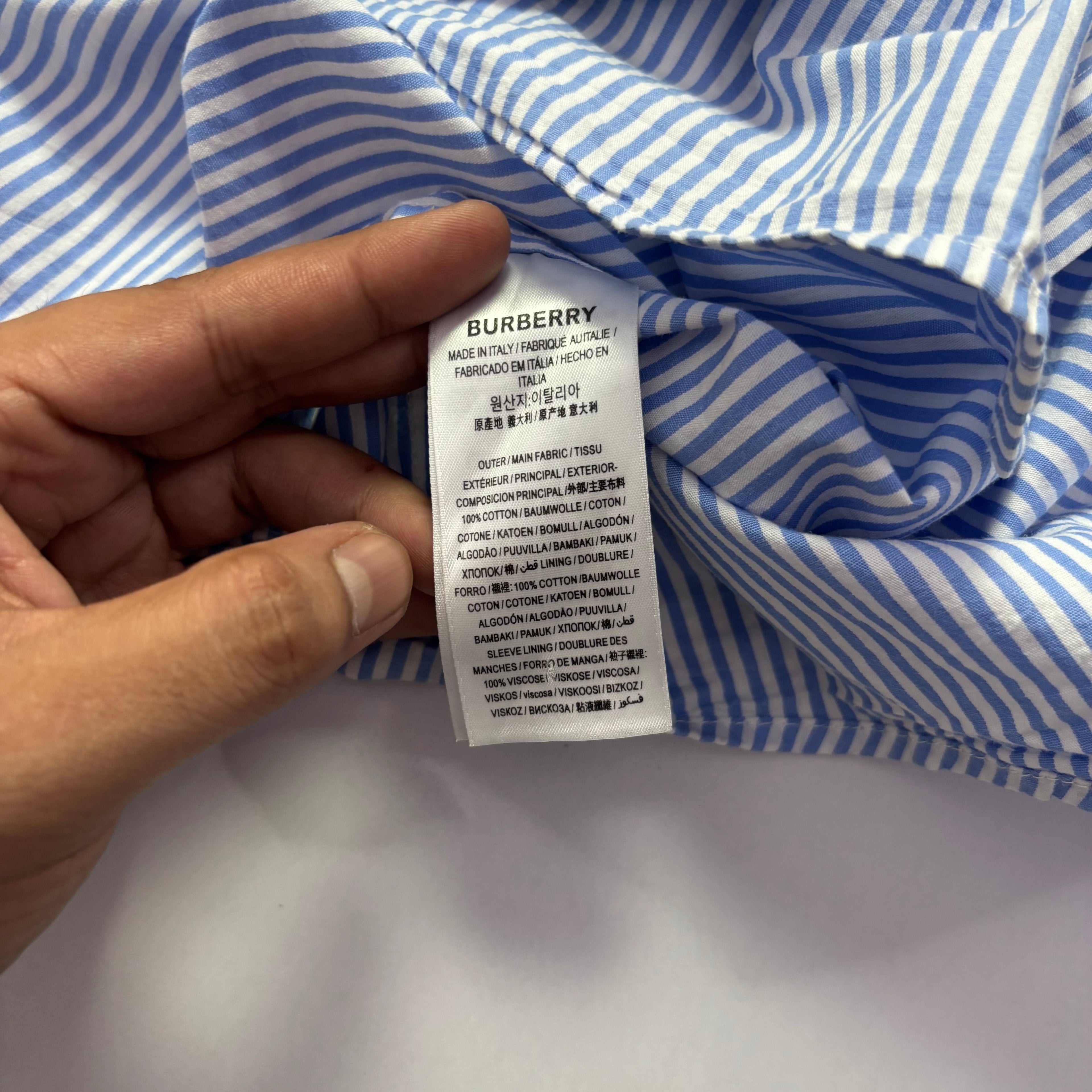 Burberry London England Embroidery Shirt