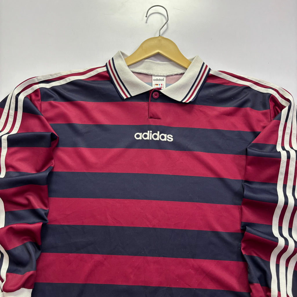 Vtg. Adias Nylon Long Sleeve Shirt