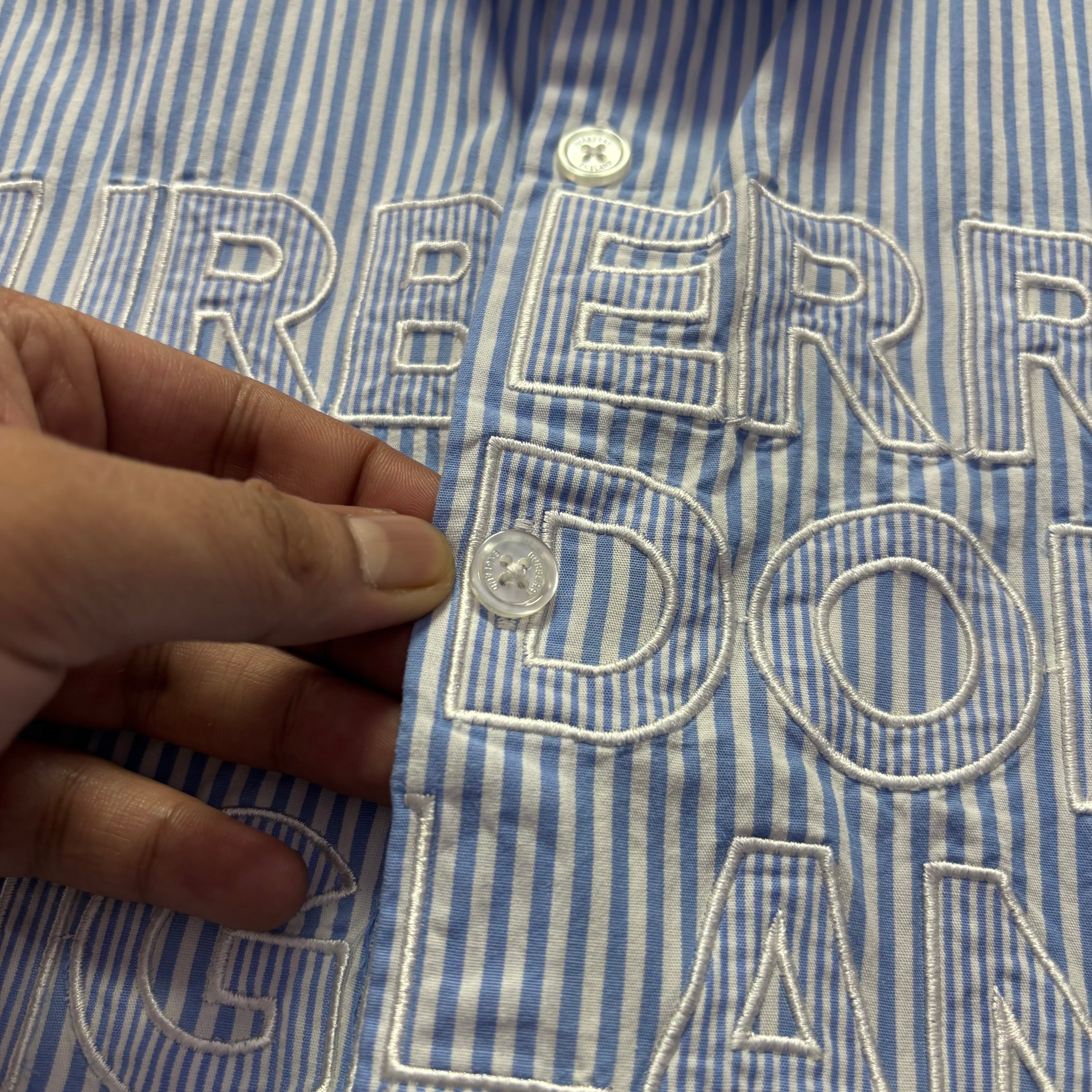 Burberry London England Embroidery Shirt