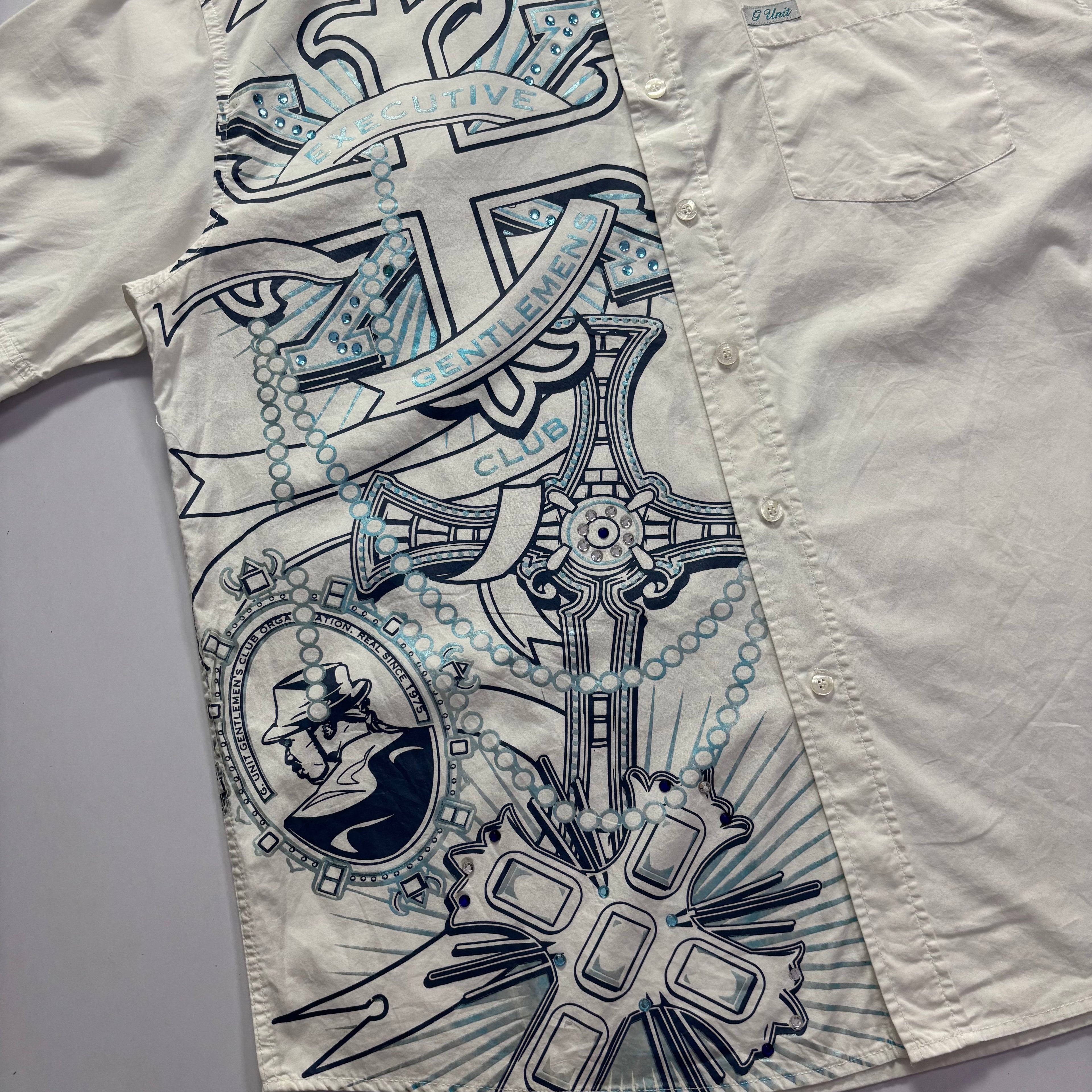 Y2K Hip-Hop G-Unit Rhinestones Shirt