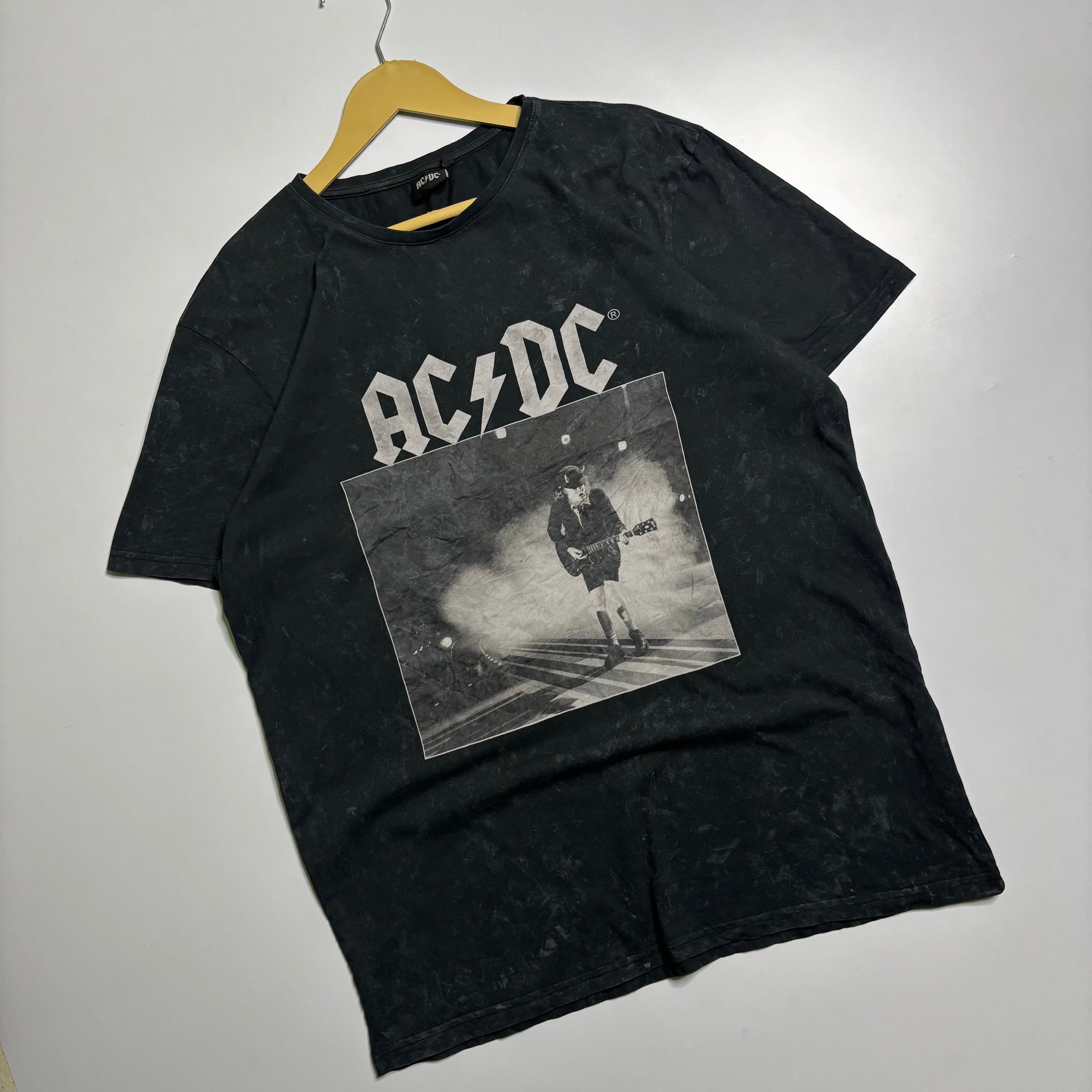 Stone Wash Ac/Dc Band Tshirt