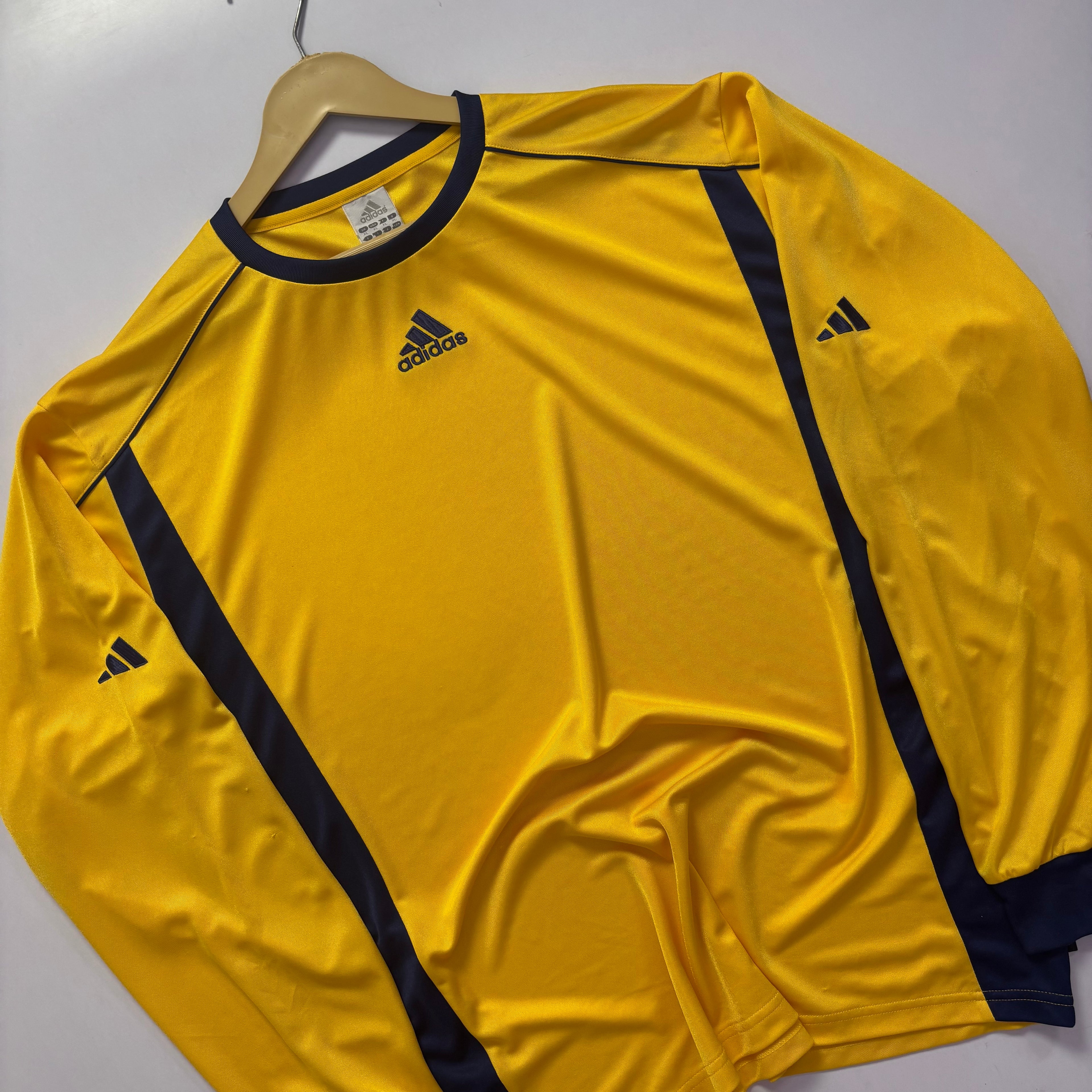 Vtg. Mid Adidas L/S Polyester T - Shirt