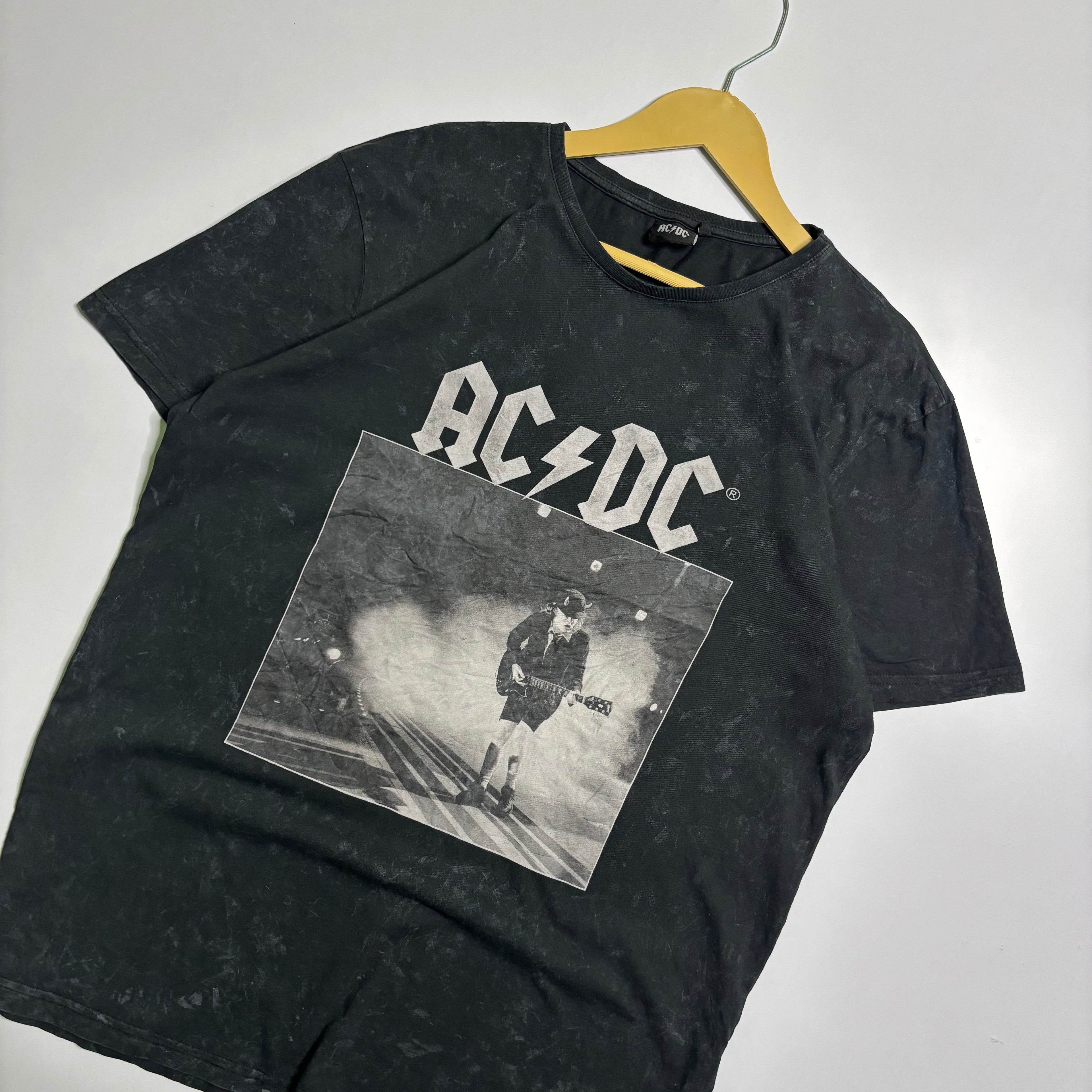Stone Wash Ac/Dc Band Tshirt