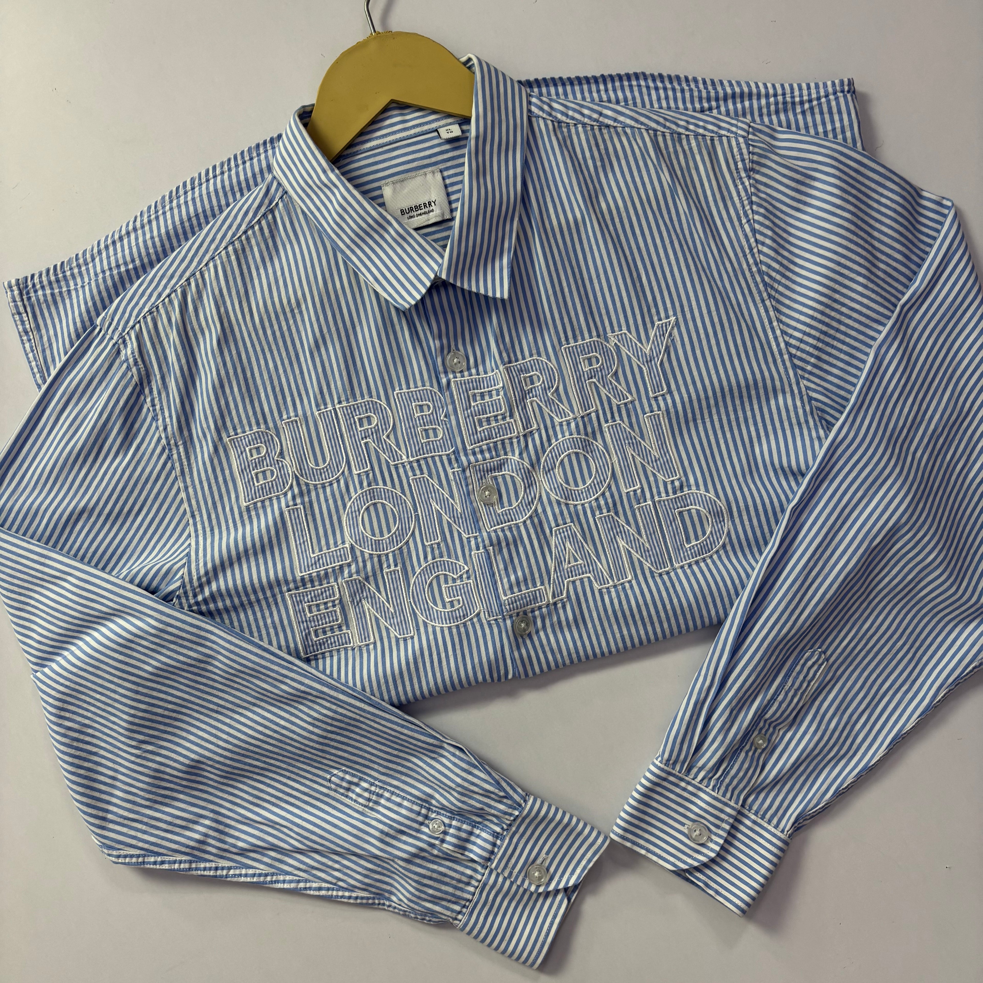 Burberry London England Embroidery Shirt