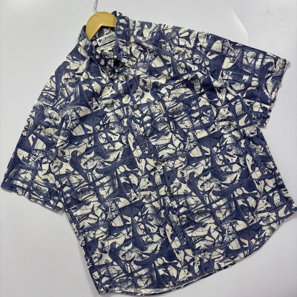Columbia Hawaiian Button Shirt