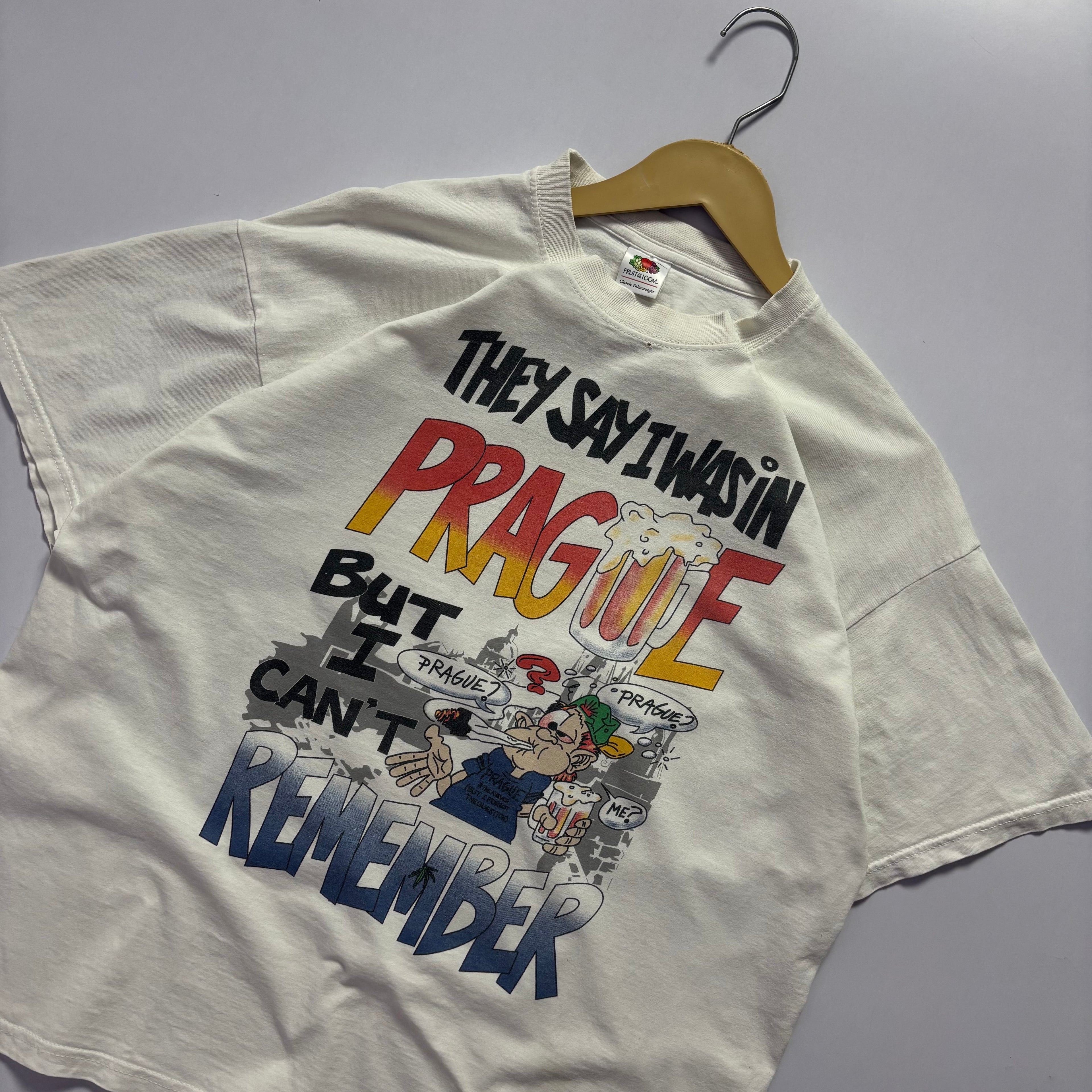 Vtg.Prague Souvenir Humour Tshirt
