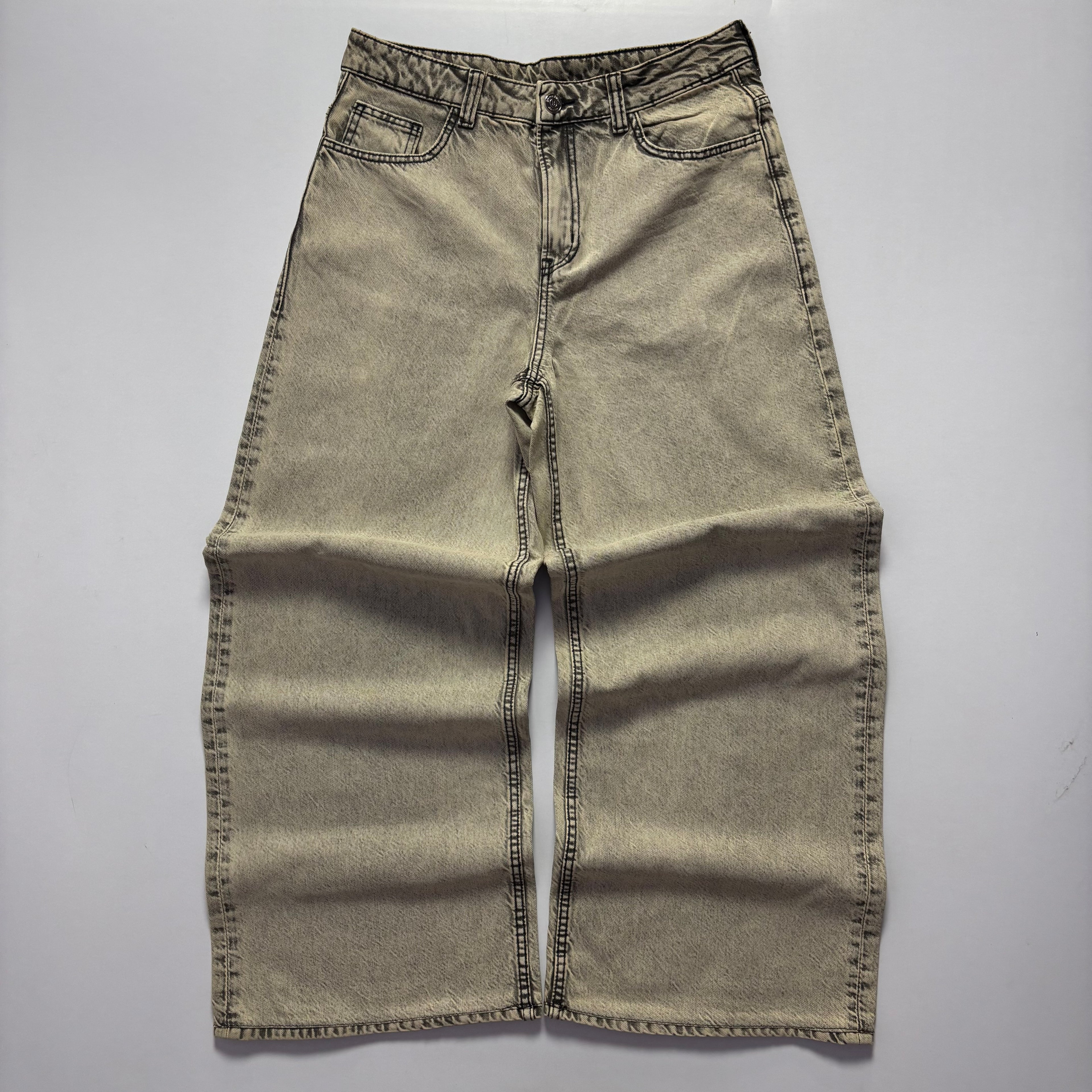 Stone Washed Baggy Jeans