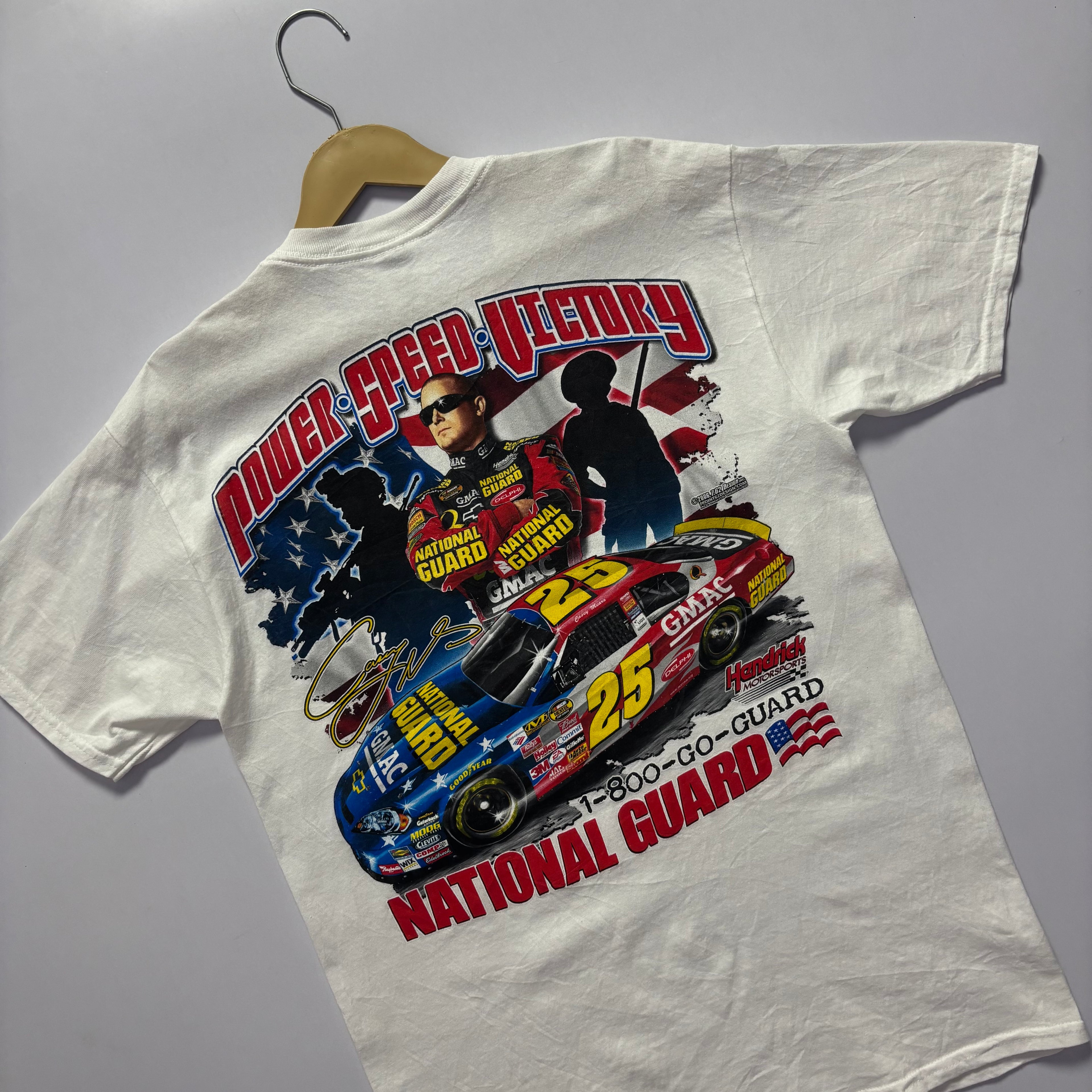 Vtg. 2006 NASCAR National Guard Tshirt