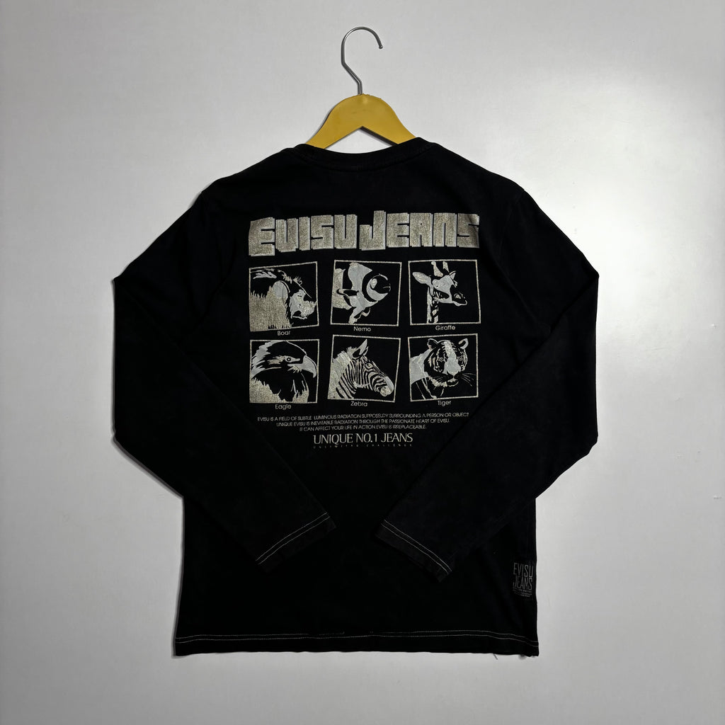 Evisu Embroidery L/S Logo Tshirt
