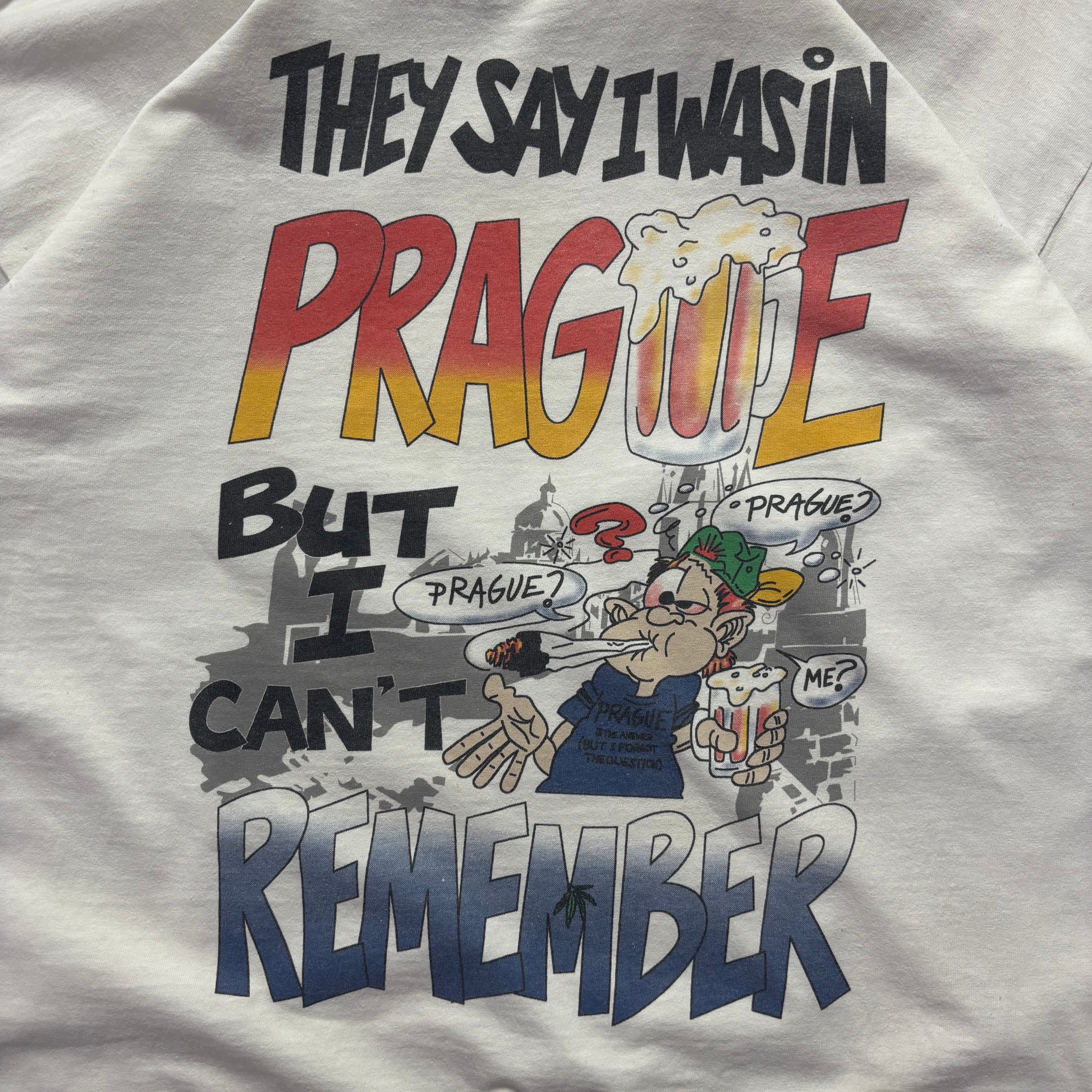 Vtg.Prague Souvenir Humour Tshirt