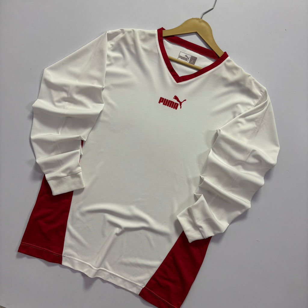 Vtg. Puma Nylon Long Sleeve Shirt