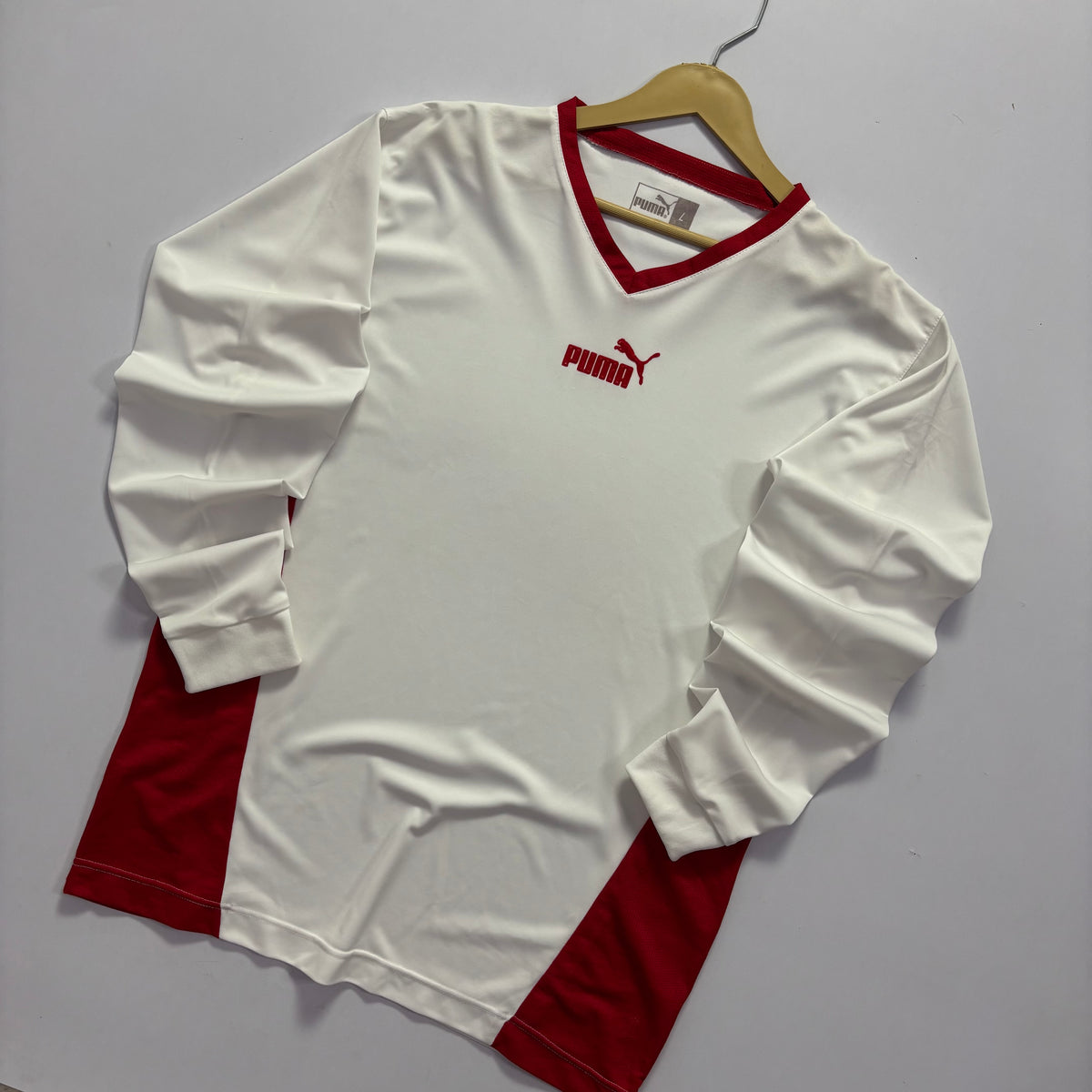 Vtg. Puma Nylon Long Sleeve Shirt