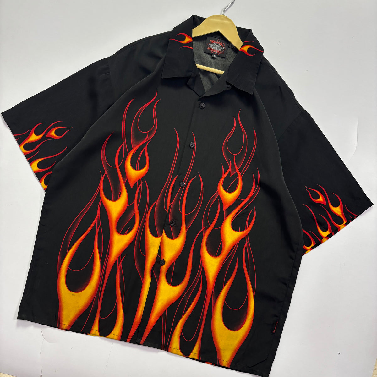 Y2K Dragonfly Flames Shirt